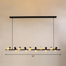 GobekUsa Industrial Iron Ceiling Light: Black Naked Bulb Pendant Spotlight for Dining Room Island