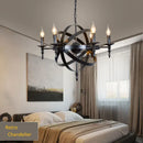 GobekUsa Industrial Iron Chandelier | Retro Globe Pendant Lighting for Living Room & Kitchen