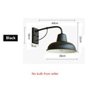 GobekUsa Iron Outdoor Garden Wall Lamp for Porch, Patio, or Restaurant Lighting