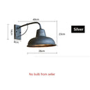 GobekUsa Iron Outdoor Garden Wall Lamp for Porch, Patio, or Restaurant Lighting