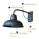 GobekUsa Iron Outdoor Garden Wall Lamp for Porch, Patio, or Restaurant Lighting