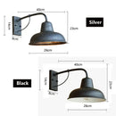 GobekUsa Iron Outdoor Garden Wall Lamp for Porch, Patio, or Restaurant Lighting