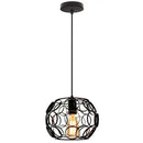 GobekUsa Industrial Iron Pendant Lights Modern Metal Cage E27 LED Hanging Lamp for Home & Restaurant