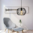GobekUsa Industrial Iron Pendant Lights Modern Metal Cage E27 LED Hanging Lamp for Home & Restaurant