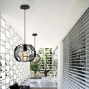 GobekUsa Industrial Iron Pendant Lights Modern Metal Cage E27 LED Hanging Lamp for Home & Restaurant