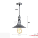 GobekUsa Iron Pipe Pendant Lights Holder Retro Loft Indoor Ceiling Hanging Lamp