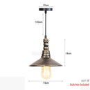 GobekUsa Iron Pipe Pendant Lights Holder Retro Loft Indoor Ceiling Hanging Lamp
