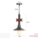 GobekUsa Iron Pipe Pendant Lights Holder Retro Loft Indoor Ceiling Hanging Lamp