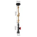 GobekUsa Iron Pipe Pendant Lamp Retro Loft Hanging Light