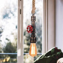 GobekUsa Iron Pipe Pendant Lamp Retro Loft Hanging Light