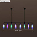 GobekUsa Industrial Iron Pipe Wine Bottle Pendant Light - Multi-Color Island Lamps