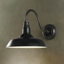 GobekUsa Industrial Iron Wall Light Fixture - Single-Bulb Wall Mount Lighting, Pot Lid Design