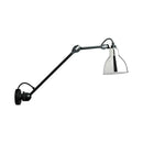 GobekUsa Modern Black/Gray Domed Wall Sconce Light with Adjustable Metallic Arm - 1 Head, 23.5"+8"/16"+8" Length
