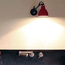 GobekUsa Modern Black/Gray Domed Wall Sconce Light with Adjustable Metallic Arm - 1 Head, 23.5"+8"/16"+8" Length