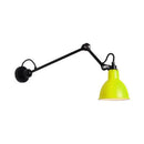 GobekUsa Modern Black/Gray Domed Wall Sconce Light with Adjustable Metallic Arm - 1 Head, 23.5"+8"/16"+8" Length
