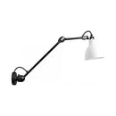GobekUsa Modern Black/Gray Domed Wall Sconce Light with Adjustable Metallic Arm - 1 Head, 23.5"+8"/16"+8" Length