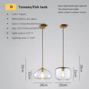 GobekUsa Industrial Loft Glass Pendant Light for Kitchen Restaurant Decor