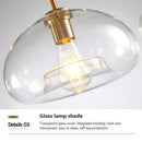 GobekUsa Industrial Loft Glass Pendant Light for Kitchen Restaurant Decor