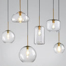 GobekUsa Industrial Loft Glass Pendant Light for Kitchen Restaurant Decor