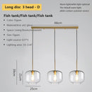 GobekUsa Industrial Loft Glass Pendant Light for Kitchen Restaurant Decor