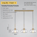 GobekUsa Industrial Loft Glass Pendant Light for Kitchen Restaurant Decor