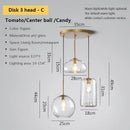 GobekUsa Industrial Loft Glass Pendant Light for Kitchen Restaurant Decor