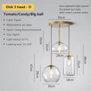 GobekUsa Industrial Loft Glass Pendant Light for Kitchen Restaurant Decor