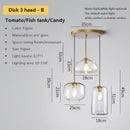GobekUsa Industrial Loft Glass Pendant Light for Kitchen Restaurant Decor