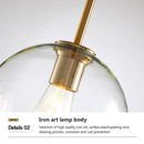 GobekUsa Industrial Loft Glass Pendant Light for Kitchen Restaurant Decor