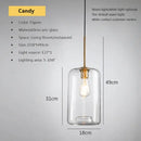 GobekUsa Industrial Loft Glass Pendant Light for Kitchen Restaurant Decor