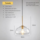 GobekUsa Industrial Loft Glass Pendant Light for Kitchen Restaurant Decor