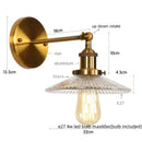 GobekUsa Industrial Loft LED Wall Light for Bedroom, Bathroom, Stairs - Plug In Iron Lamp