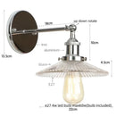GobekUsa Industrial Loft LED Wall Light for Bedroom, Bathroom, Stairs - Plug In Iron Lamp