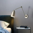 GobekUsa Adjustable Swing Long Arm LED Wall Lamp for Bedroom Study Living Room
