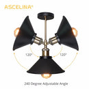 GobekUsa Industrial Wall Sconce Set for Living Room Bedroom Aisle Lighting