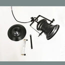 Industrial matte black retro dome pendant chandelier dining room by Decorbites