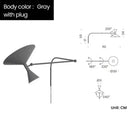GobekUsa Industrial Design Rotatable Wall Sconce Lamp for Living Room and Bedroom