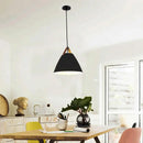 GobekUsa Industrial Black Metal Pendant Light Fixture for Kitchen Living Room