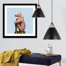 GobekUsa Industrial Black Metal Pendant Light Fixture for Kitchen Living Room