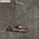 GobekUsa Industrial Metal 4-Light Suspension Lamp with Hollow-out Design for Dining Room Island