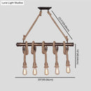 GobekUsa Industrial Metal Beige Chandelier Lighting Fixture for Linear Restaurant Island