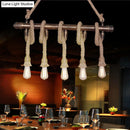 GobekUsa Industrial Metal Beige Chandelier Lighting Fixture for Linear Restaurant Island