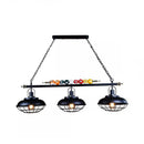 GobekUsa Industrial Metal Billiards Island Light for Restaurants with Bowl Shade