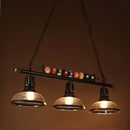 GobekUsa Industrial Metal Billiards Island Light for Restaurants with Bowl Shade