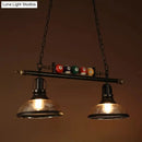 GobekUsa Industrial Metal Billiards Island Light for Restaurants with Bowl Shade