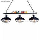 GobekUsa Industrial Metal Billiards Island Light for Restaurants with Bowl Shade