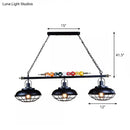 GobekUsa Industrial Metal Billiards Island Light for Restaurants with Bowl Shade