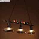 GobekUsa Industrial Metal Billiards Island Light for Restaurants with Bowl Shade