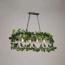 GobekUsa Industrial Metal Island Pendant Light - Black Hanging Lamp