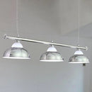 GobekUsa Industrial Metal Mirrored Bowl Pendant Light - Suspended Lighting Fixture for Billiard Room or Island
